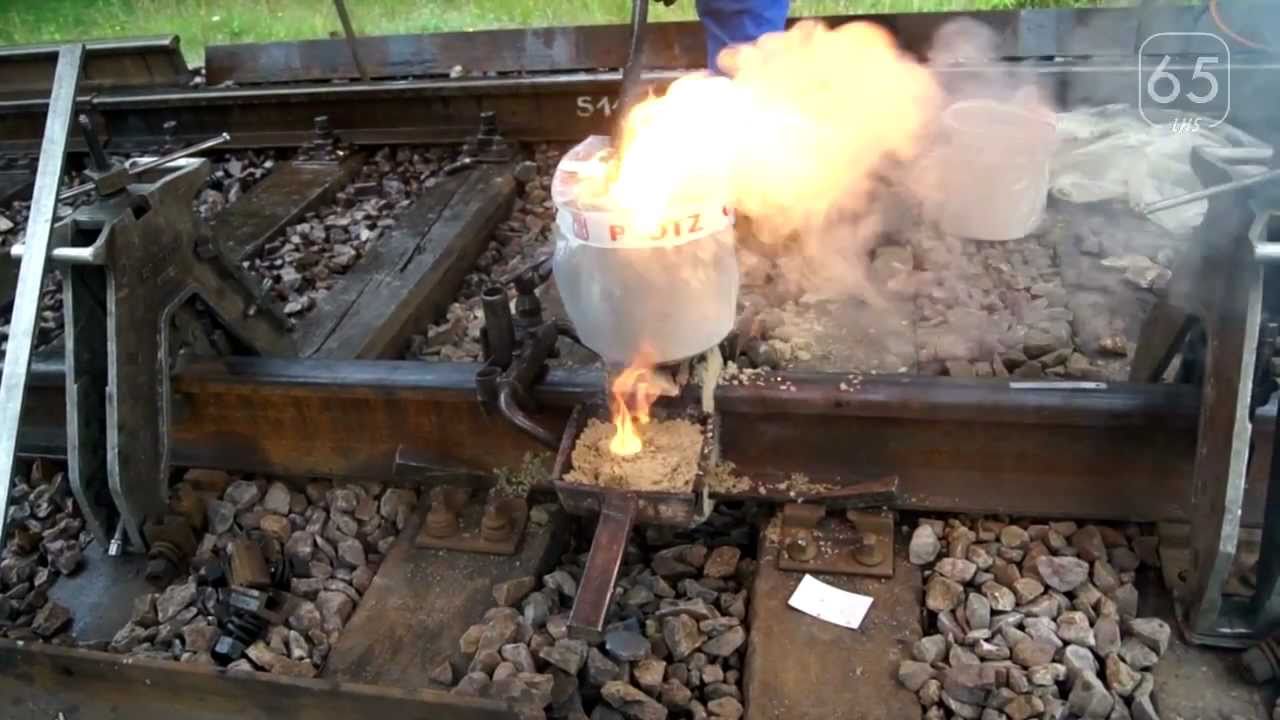 Spawanie szyn na LHS