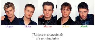 Westlife - Unbreakable (Color Coded lyrics)