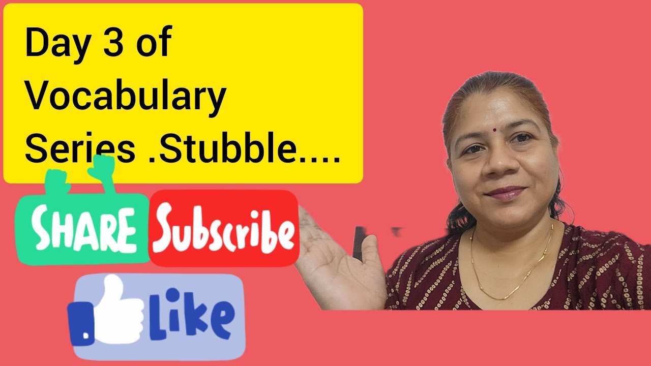 Day 3 of Vocabulary Series.learn New words everyday.