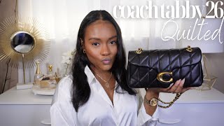 COACH QUILTED TABBY 26| Unboxing + Review + What fits