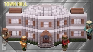 Minecraft: How to Build a TOWN HALL Building!