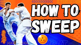 The RIGHT way to SWEEP in KYOKUSHIN 👊🔥 (and Combat Sports)