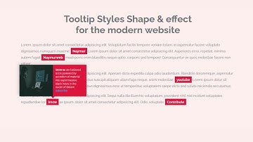Make tooltips with animation effect for your website || html css & js || Animated Tooltips