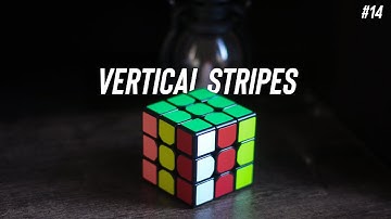 Vertical Stripes Pattern - Rubik’s Cube 3x3 Pattern