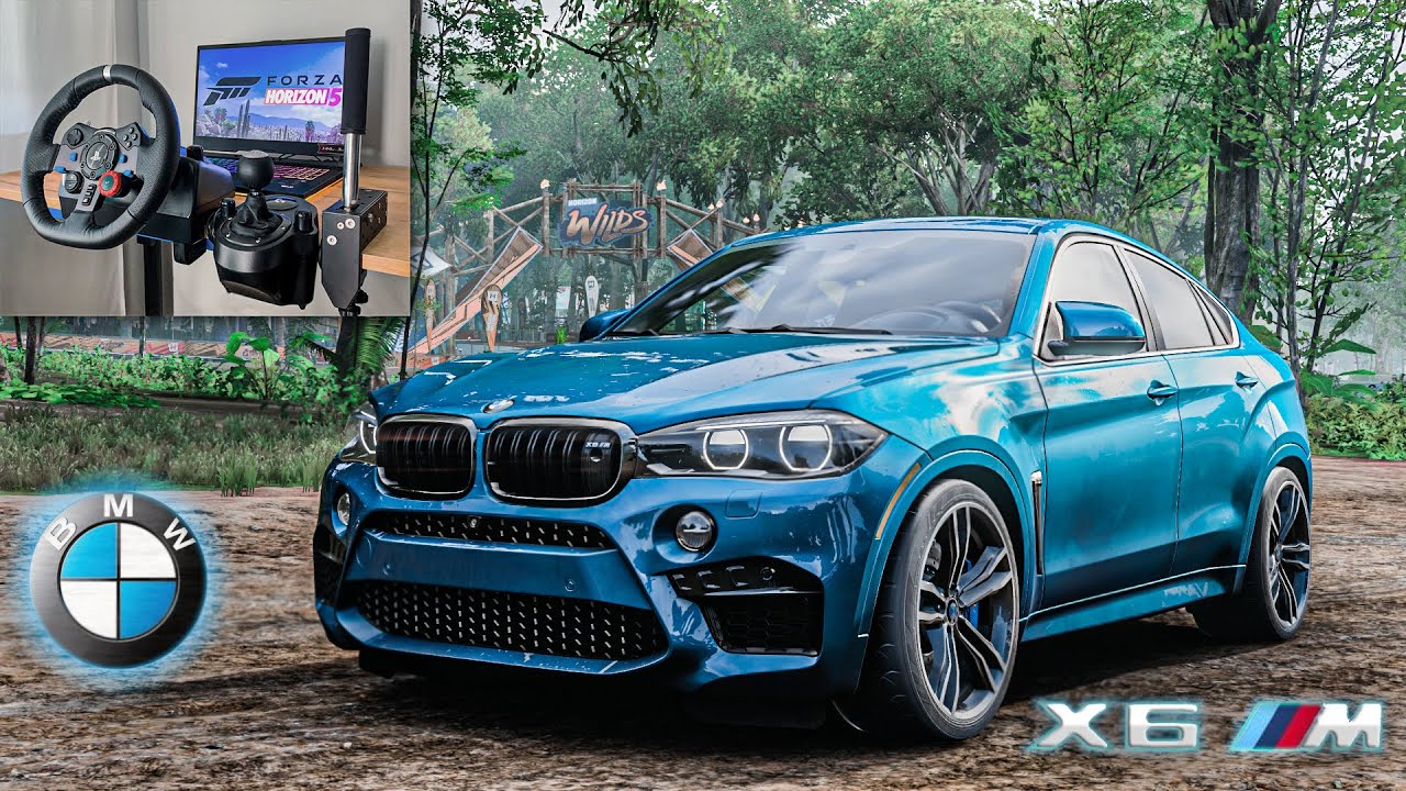 BMW X6 M - Forza Horizon 5 | Logitech g29 gameplay - YouTube