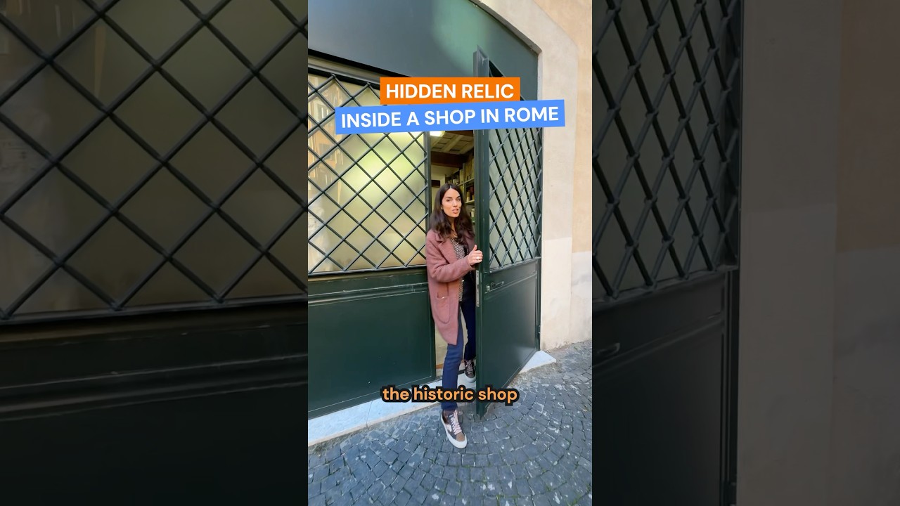 Hidden relic inside a shop in Rome