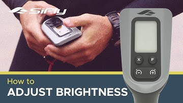 How to adjust the brightness of a SiFly remote controller