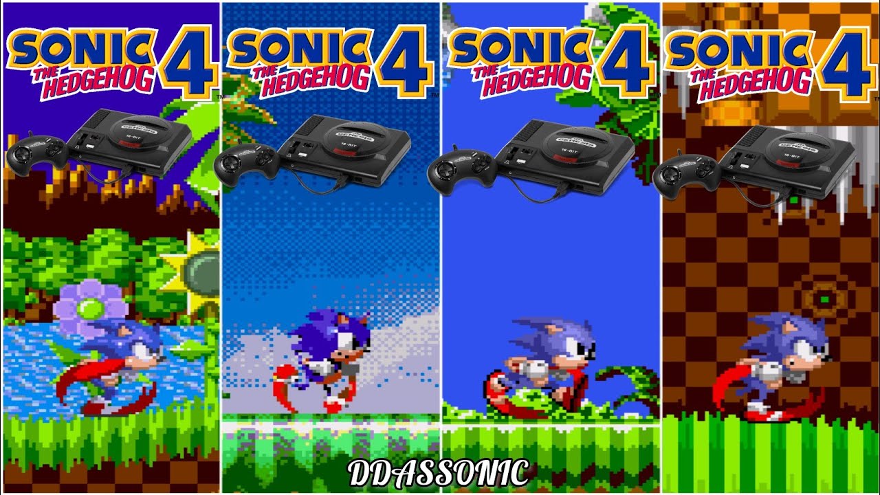Sonic 4 in Mega Drive/Genesis Every Versions