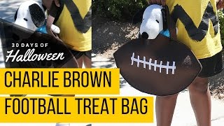 Charlie Brown Football Treat Bag - 30 Days Of Halloween No.2