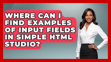 Where Can I Find Examples of Input Fields in Simple HTML Studio? | Simple HTML Studio News