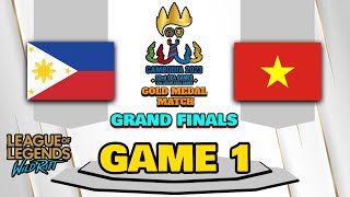 PHILIPPINES vs VIETNAM | Game 1 | 32nd SEA GAMES - LOL: WILD RIFT | GRAND FINALS