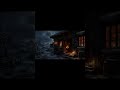 Safe inside❄️🔥... #SnowyCabin#FireplaceSounds#CozyAmbience#DeepSleep#RelaxingSounds