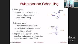 UMass CS677 Spring 22 - Lecture 6 - Distributed and Cluster Scheduling