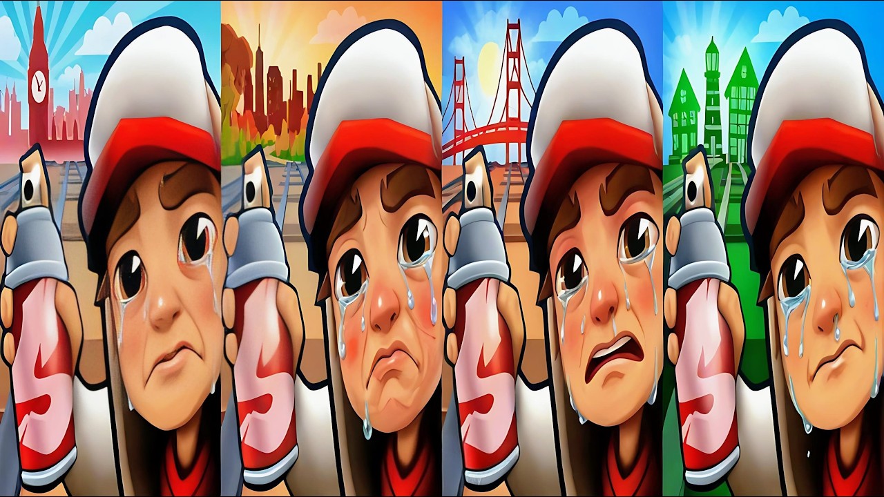 Subway Surfers : London Lucky Creatures 2026 🆚 San Francisco 2024 🆚 Vancouver 2024 🆚 Iceland 2022