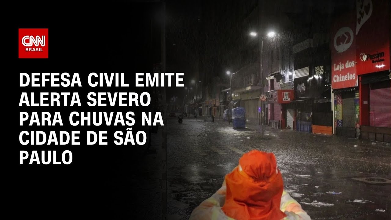 São Paulo tem alerta severo por causa da chuva | CNN 360°