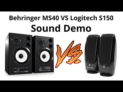 Behringer MS40 VS Logitech S150 Sound Demo