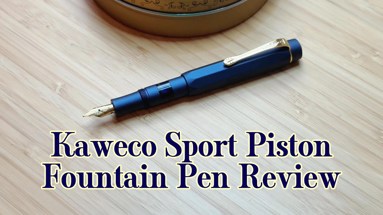 Обзор перьевой ручки Kaweco Sport Piston Navy для левшей