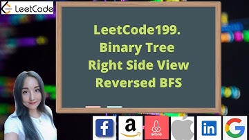 LeetCode199. Binary Tree Right Side View || WhiteBoard || FAANG Interview Questions-Reversed BFS