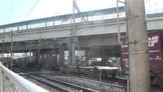 2077レ EF66 106 次位無動 EF66 109 コキ20両 がんばろう日本JOTコンテナ5個積載 西明石~大久保間 2014年1月29日