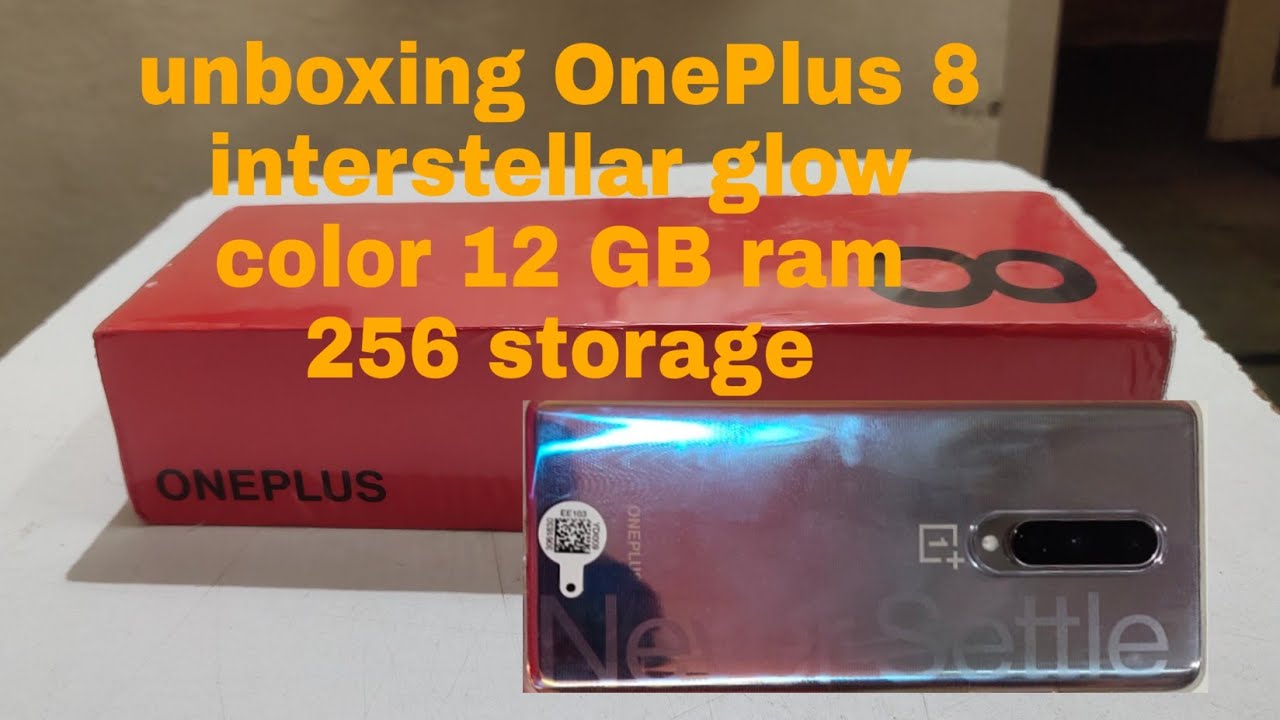 un boxing One plus 8 interstellar glow color