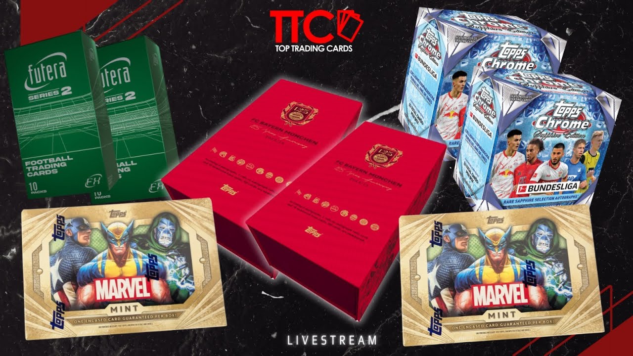 TTC BOX BREAK STREAM 🔥🔥 TOPPS 125 JAHRE BAYERN PREMIUM BOX -  MARVEL MINT & CO 🔥🔥 | 13.08.2025