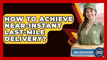 How To Achieve Near-Instant Last-Mile Delivery? - Smart Logistics Network