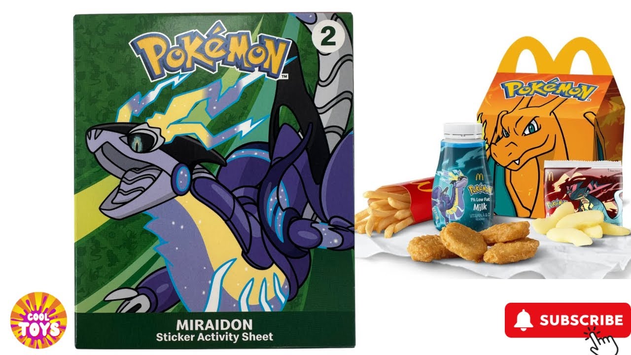Happy Meal from McDonals 2025 POKEMON - MIRAIDON Unboxing Happy Meal from McDonals 2025 POKEMON - MIRAIDON Unboxing