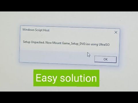 setup unpacked now mount game setup DVD iso using ultra iso solution