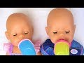 Polina and funny kids story about baby dolls