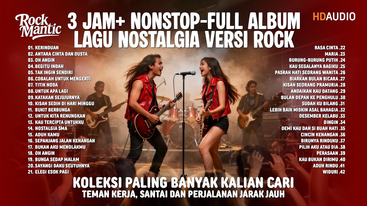 3 𝐉𝐚𝐦+ 𝐍𝐎𝐍𝐒𝐓𝐎𝐏 - 40 𝐁𝐞𝐬𝐭 𝐋𝐚𝐠𝐮-𝐋𝐚𝐠𝐮 𝐍𝐨𝐬𝐭𝐚𝐥𝐠𝐢𝐚 𝐕𝐞𝐫𝐬𝐢 𝐑𝐎𝐂𝐊 𝐂𝐎𝐕𝐄𝐑 2025 + 𝐋𝐢𝐫𝐢𝐤