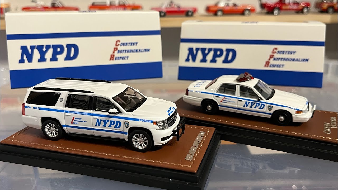 GOC NYPD Chevy Suburban ￼and Ford Crown Victoria ￼1/64 Scale