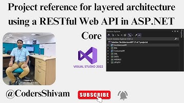 Project reference for layered architecture using a RESTful Web API in ASP NET Core Step by Step