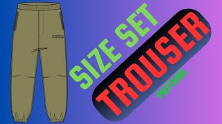 Size Set Trouser Pattern | Trouser Pant Cutting and Stitching | Winda Cad Tutorial | screenshot 5