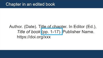 Citing Books & Book Chapters in APA Style, 7th Edition