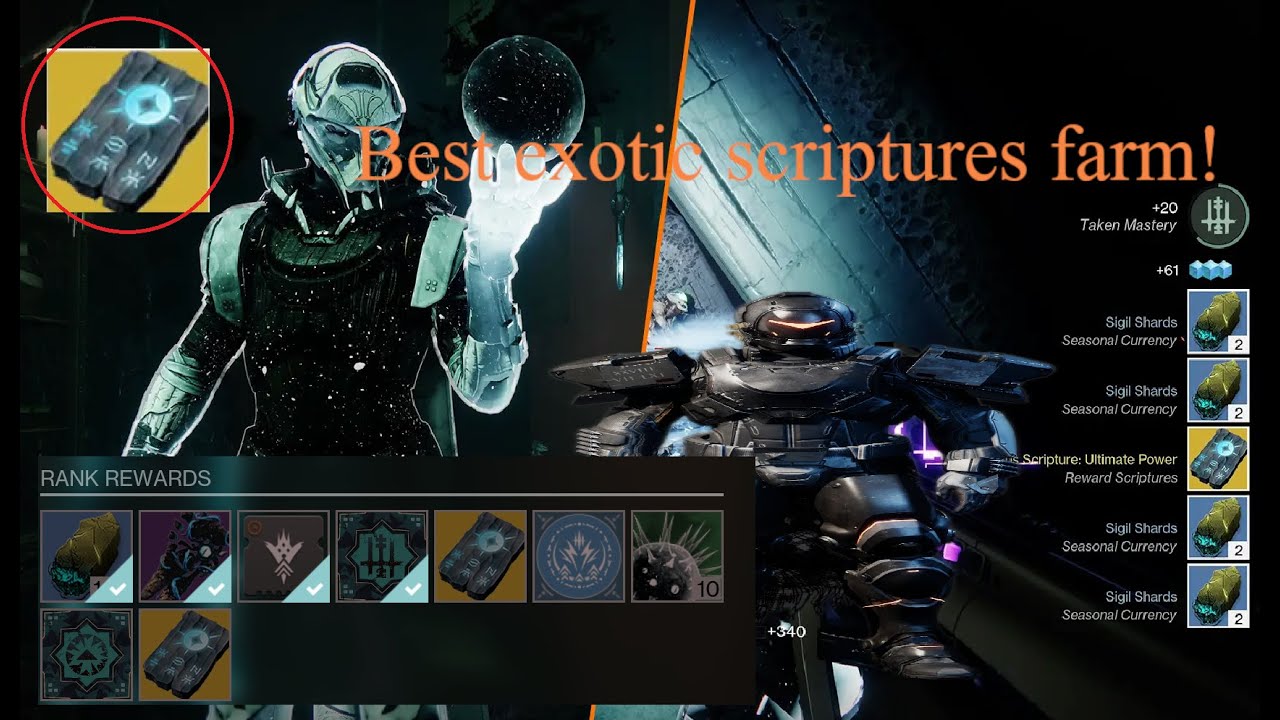 Destiny 2 Heresy best exotic scripture and taken mastery farm! (solo)
