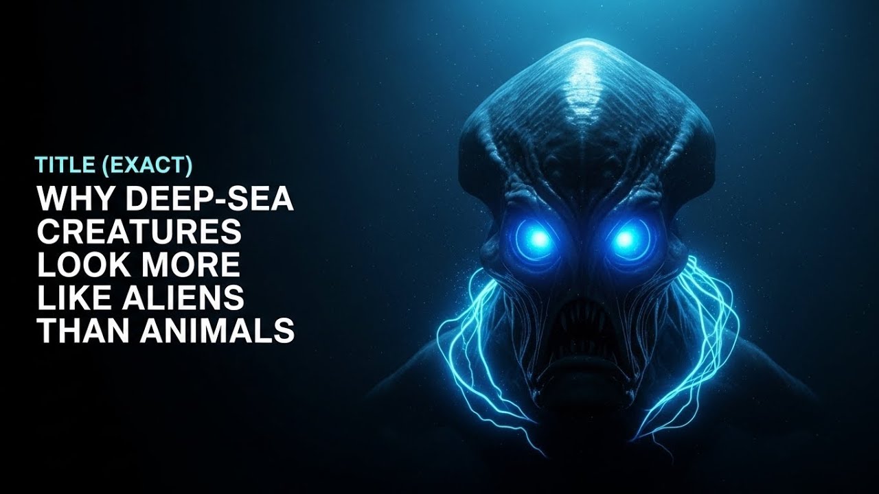 Why Deep-Sea Creatures Look More Like Aliens Than Animals