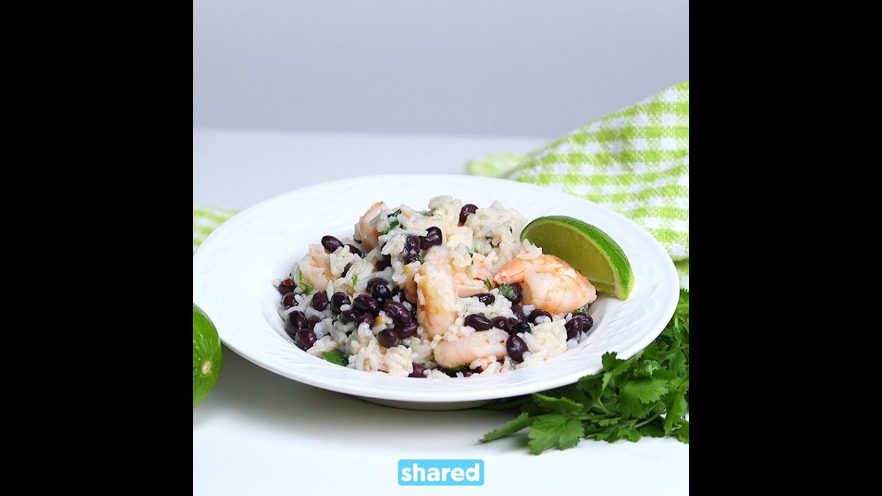 Cilantro Lime Black Beans And Rice Youtube