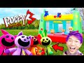 Poppy Playtime 3 - CATNAP &amp; DOGDAY BOUNCY CASTLE (Smiling Critters vs LankyBox Plushies)