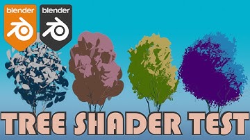 [blender] Stylized tree shader - test