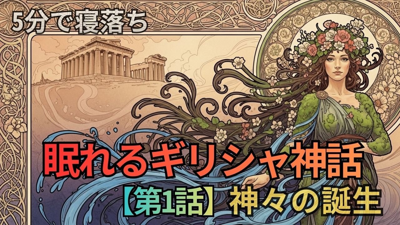 🌙おやすみ前のストーリー：【睡眠用】ギリシャ神話 第1話：カオスからオリュンポスまで「ゼウス誕生と神々の戦争」｜小さな深夜書房