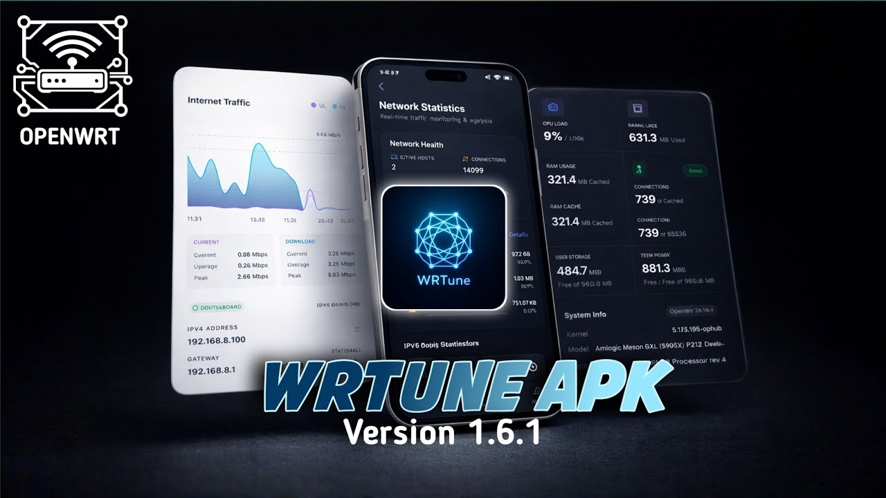 Update ⭕️ Apk WRTune Version 1.6.1 Openwrt
