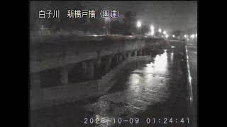 白子川 比丘尼橋下流調節池 のライブ映像