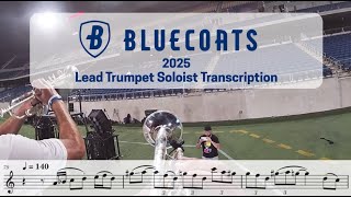 Bluecoats 2025 - The Observer Effect - Lead Trumpet Soloist Transcription Wealth