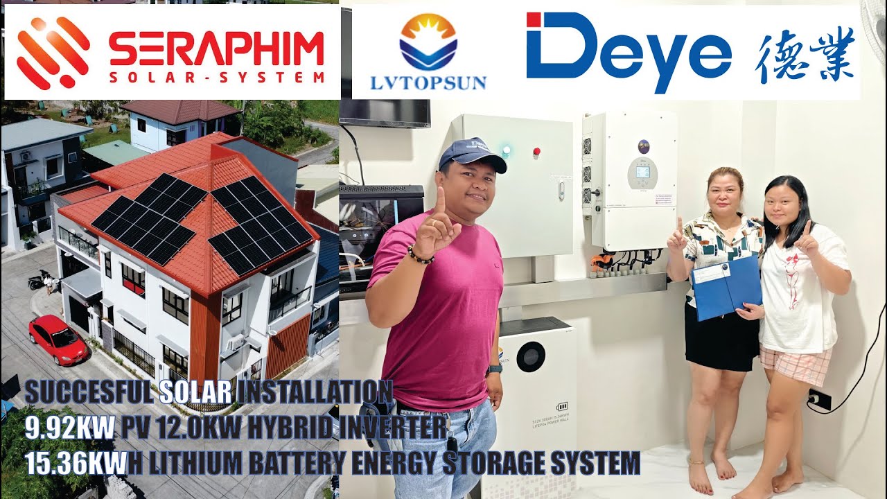 EP60 - Solar Installation 9.92kWp PV & 12kW Hybrid Inverter with 15.36kWh Battery @Minalin Pampanga