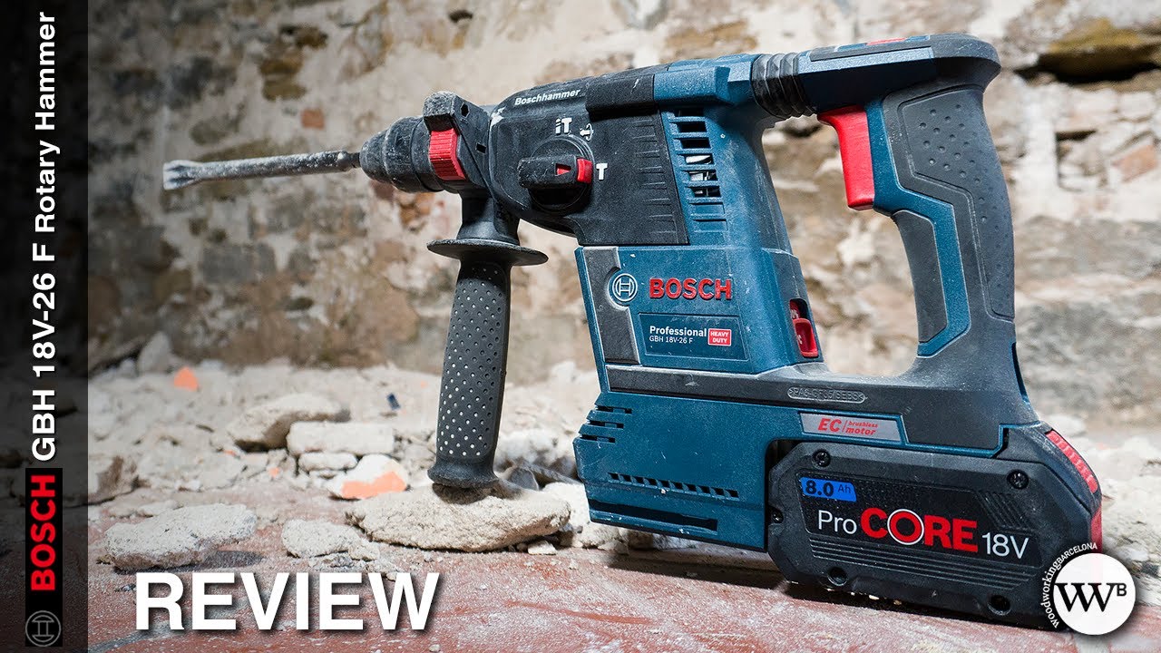 Test du perforateur sans fil 18 V GBH 18V-26 F Brushless Bosch