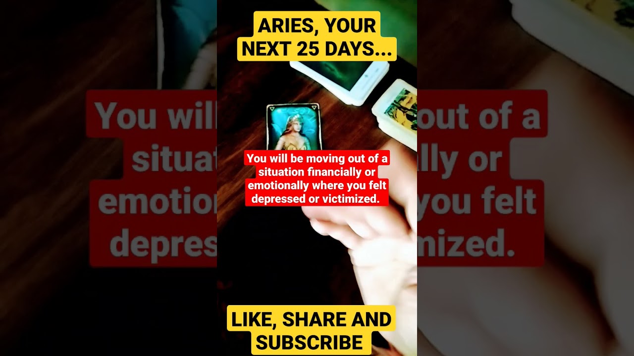 ARIES, YOUR NEXT 25 DAYS......