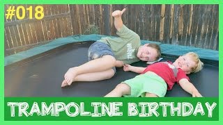 Trampoline Birthday Surprise!