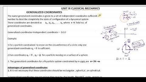 PG TRB PHYSICS-  Classical mechanics 1(TAMIL)