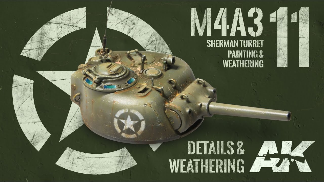M4A3 TURRET (Sherman) Details and Weathering 11 YouTube