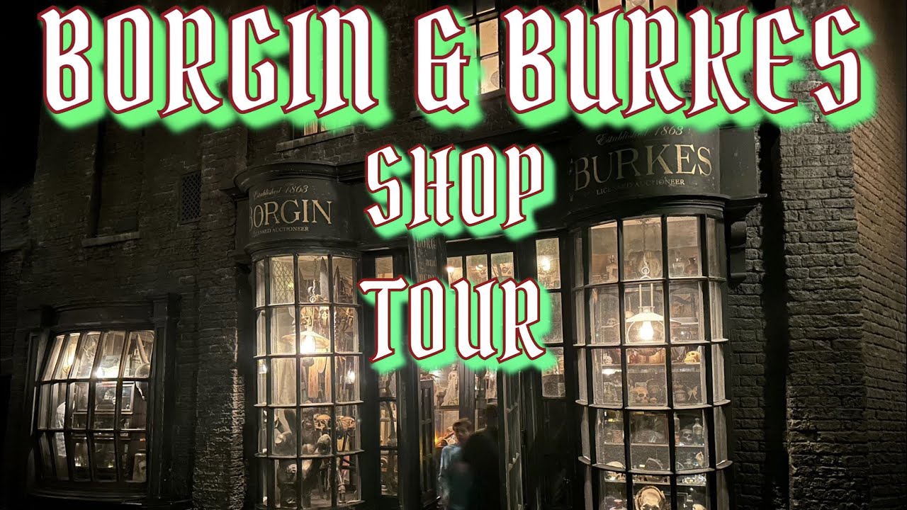 BORGIN & BURKES SHOP TOUR || DIAGON ALLEY || WIZARDING WORLD OF HARRY ...